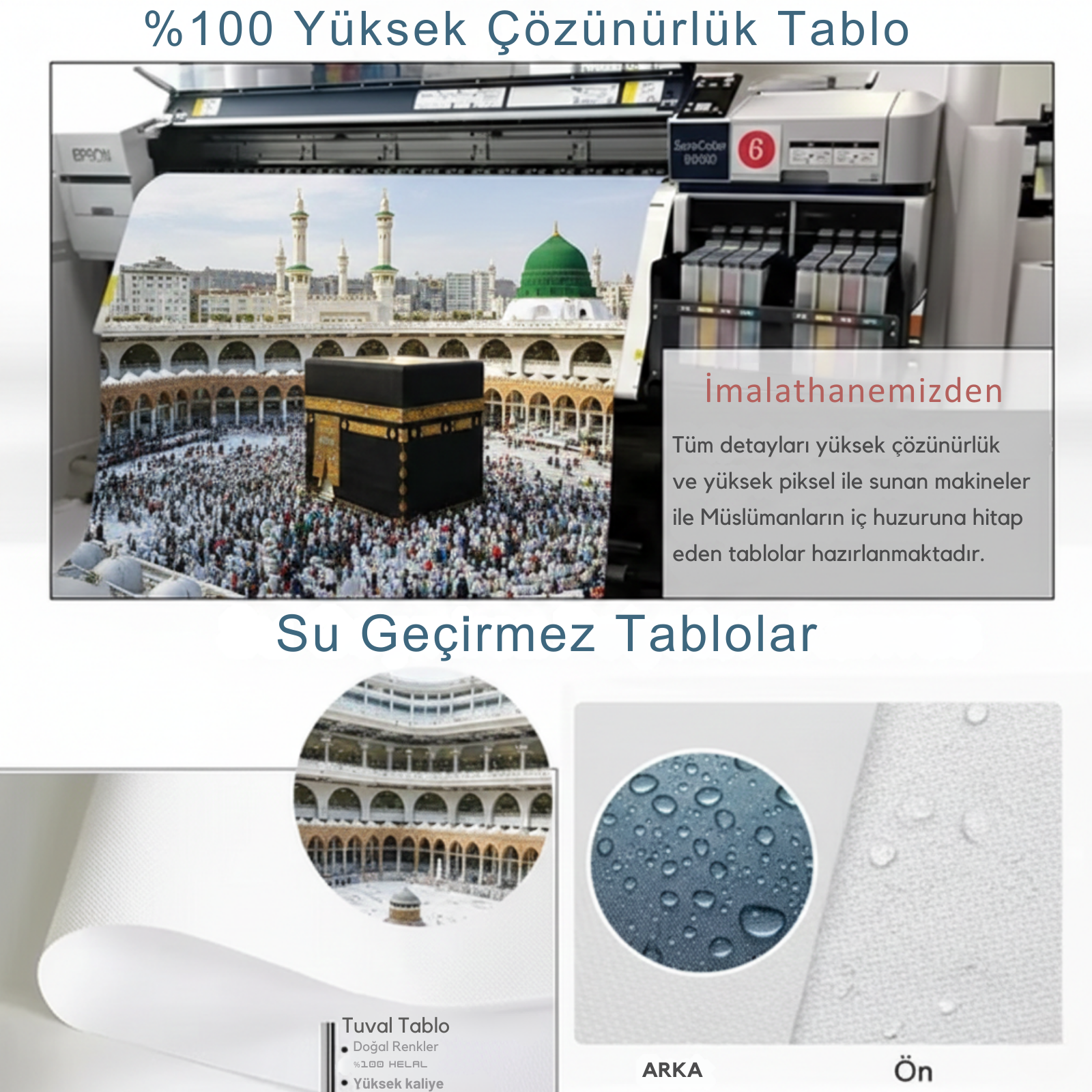 Kabe-i Muazzama Müslümanlar Özel Tablolar